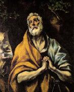 GRECO, El The Repentant Peter oil painting reproduction